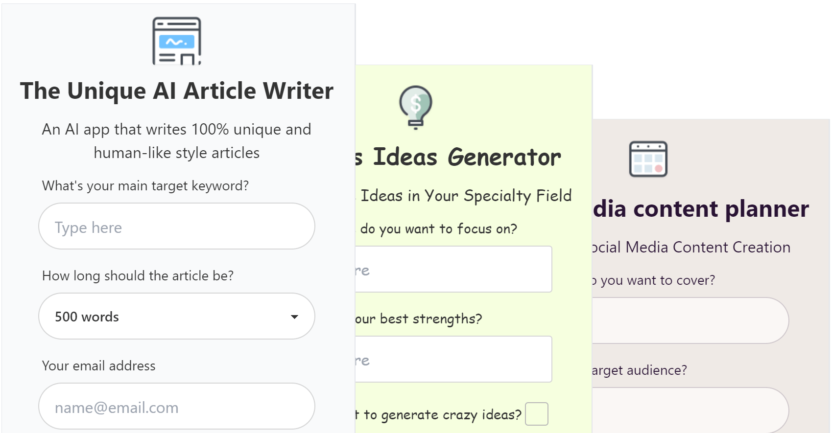 Example Lead Magnet Apps